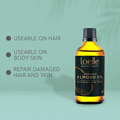 Loelle, Pure, Cold Pressed, Sweet Almond Oil, Natural Anti-Stretch Mark Remedy to Use in Pregnancy, Moisturising Body Oil - Image 3