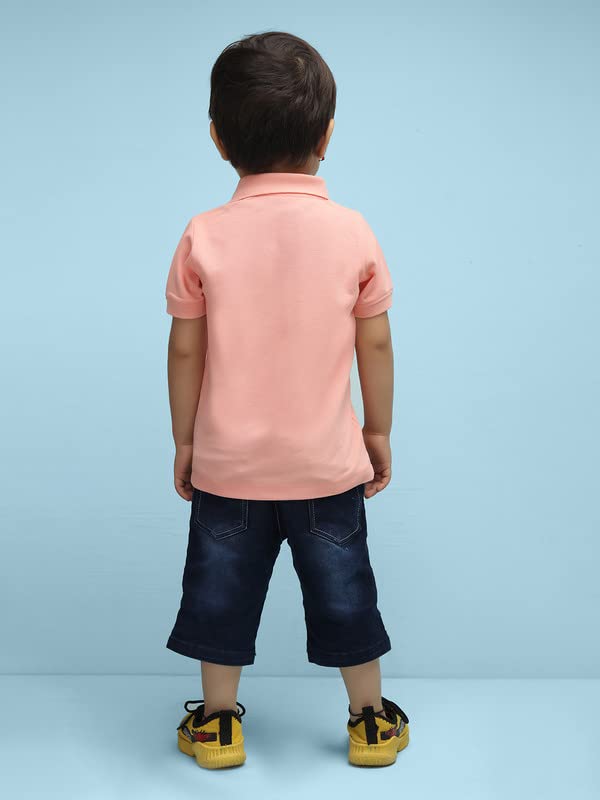 Nusyl Number Two Printed Peach Infants Polo T-Shirt - NUICPTH0173 - Image 2 thumbnail