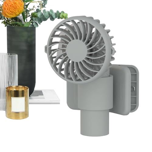 Ventilador Eléctrico De Mano,Ventilador Eléctrico Portátil Con Clip Para Sombrillas - Para Viaje y Camping Con 3 Velocidades y Carga USB, Uso En Hogar, Tienda de Campaña, Cochecito y Escritorio