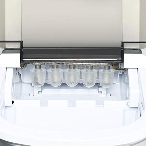 vidaXL Eiswürfelbereiter 2,4 L 15kg/24h Eiswürfelmaschine Eiswürfel Ice Maker – Bild 4