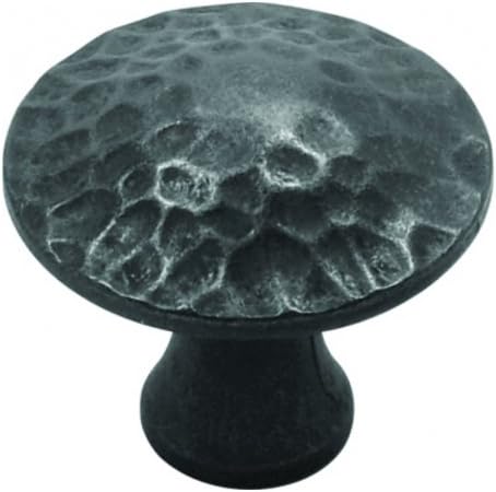 Hickory Hardware P2170-BI Craftsman Collection Pull, 1-1/4 Inch Diameter, Black Iron