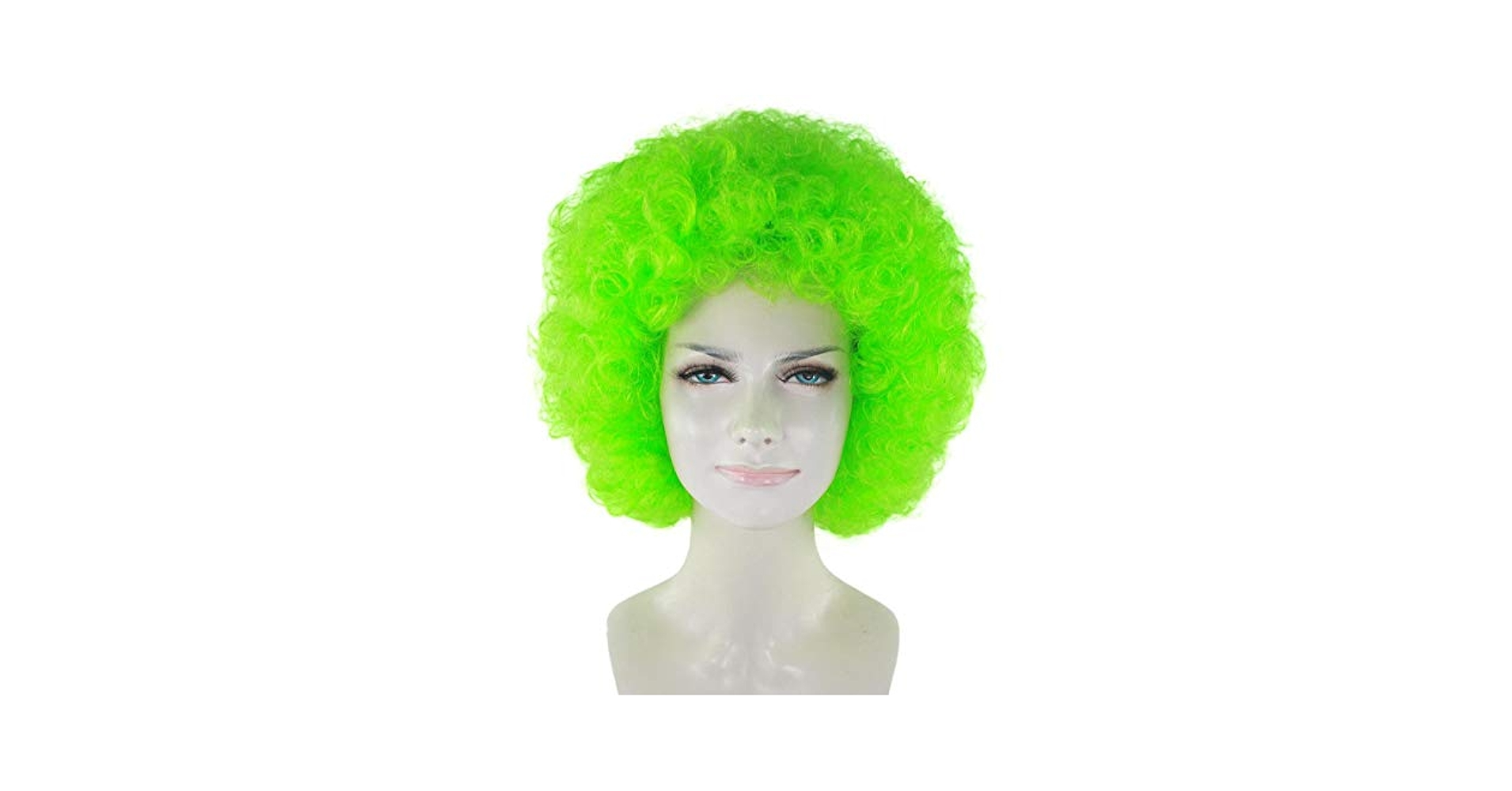 Amazon | Wigs2you 仮装 ウィッグ H-3517 アフロ 緑髪 フル