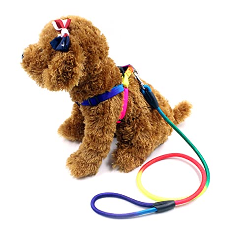 GANAZONO 犬用リード ペット用牽引ロープ 調節可能ハーネス付き 壮丈ナイロン製 ペット用品