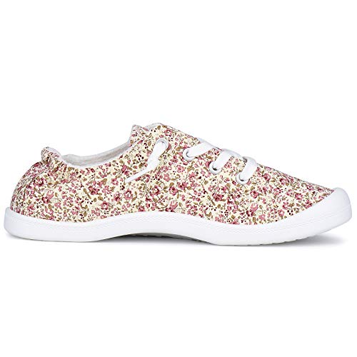 Image of JENN ARDOR Women's Low Top Canvas Slip On Sneaker Comfort Casual Shoes Walking Flats
