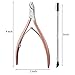 Cuticle Nipper Cuticle Trimmer Cuticle Pusher Professional Grade Stainless Steel Cuticle Remover and Cutter - Durable Manicure and Pedicure Tool - Beauty Tool Perfect for Fingernails and Toenails