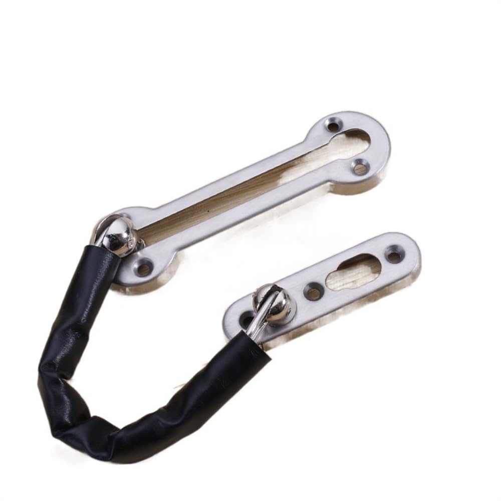 Fdzkrtvm Model A Silver Security Doors Chain Lock, Multicolor Stainless Steel Door Chain Latch Hotel Guard Lock Limiter For Home(Model A Silver)
