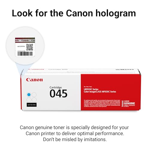 Canon Genuine 045 Cyan Toner Cartridge Compatible with LBP612Cdw, MF632Cdw, MF634Cdw - image 2