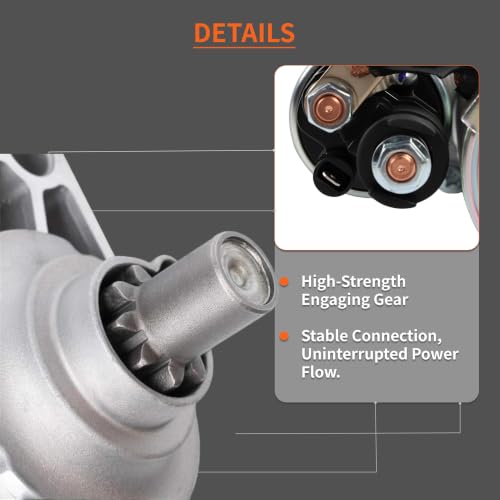 Motor de arranque compatible con Honda Accord 2.7L 3.0L, Odyssey, Pilot 3.5L y Acura CL, TL 3.0L 3.2L, MDX 3.5L modelo BT153041 NB-BOTA miniatura 5