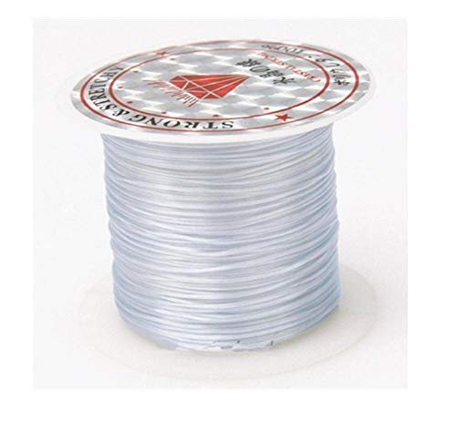 393 Forte cavo di perline di cristallo flessibile 1mm per bracciali filo elasticizzato filo collana di gioielli fai da te che fa la linea di corda-393 pollici Colore 4