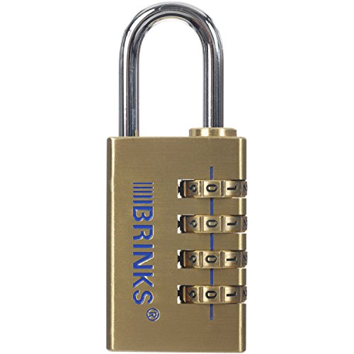 Brinks 151-30051-6 Resettable 1-3/16-Inch Brass Combination Lock #TOP18