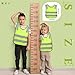 Unittype 20 Pcs Kids Safety Vest High Visibility Reflective Safety Children Vest Neon Yellow Child Traffic Clothes with Elastic Strap for Kids Cycling Running Skiing Outdoor Activities