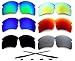 7 Pairs Galaxy Replacement lenses For Oakley Flak 2.0 XL Sunglasses Polarized Multiple Selection Black/Blue/Green/Silver/Red/Gold/Rubber Kits