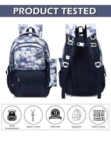 Image of Lavie Sport cloud Dye Laptop Backpack | 36 Liters | Fits Upto 16 Inch | Laptop Compatiable | Rain Cover | Gift for Biys & Girls