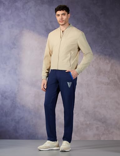 Image of Van Heusen Athleisure Men's Cotton Rich Track Pant(Colors & Print May Vary)