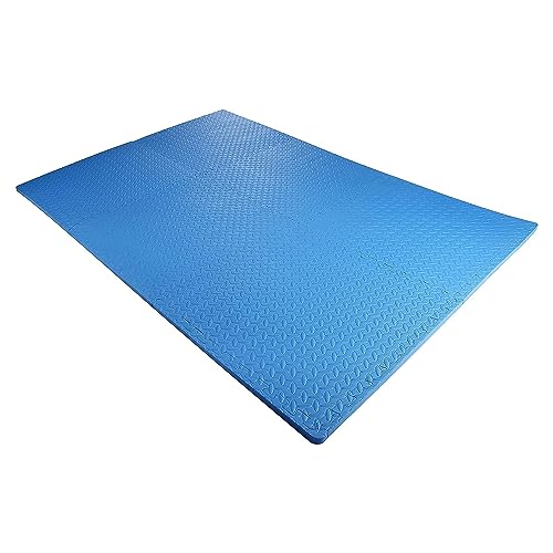 Fitvids BFPM-02BL Signature Fitness Puzzle Exercise Mat With Eva Foam Interlocking Tiles thumb #7