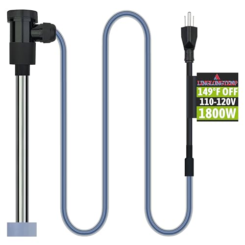 LINGLONGTEMP 1800W Submersible Immersion Water Heater for Pool & Hot
