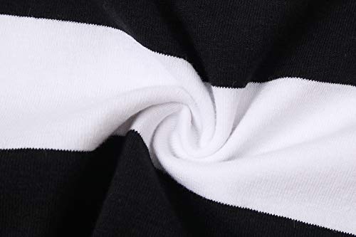 Othread & Co. Women'S Long Sleeve Striped T-Shirt Scoop Neck Tee  thumb #5