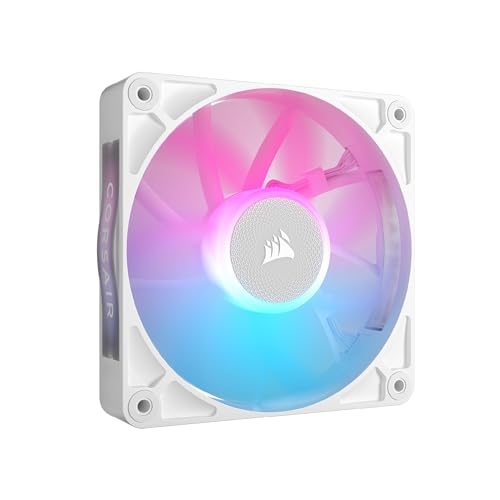 CORSAIR iCUE LINK RX120 RGB 120mm PWM-Lüfter – Einzelpackung, Weiß – Ansicht 1
