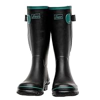Jileon Wide Calf Rain Boots for Women - up to 19 inch Calf - Standard Foot & Ankle Width - Durable Rubber