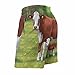 Men & Boys Classic Fit Swim Trunks for Beach Gym Sport Quick Dry Drawstring Basic Board Shorts with Pockets, Underwear Hereford Cow and Cute Calf in Summer Pasture Art Fashion Cargo Short