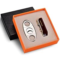 Briquet 2 en 1, Briquet à Double Arc Pliable et Rechargeable au Butane