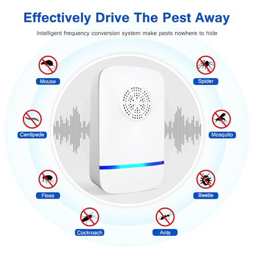 Image of 2026 Upgrade Ultrasonic Repeller & Insect Indoor Repeller 6 Pack, Plug-in Pest Control for Mice, Roaches, Spiders & Insects, Safe for Children & Pets
