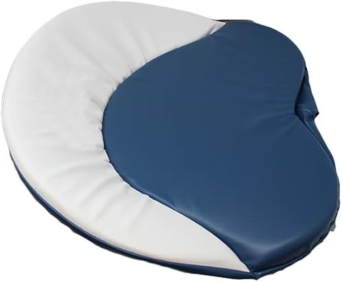 Miniatura 4 de Stevens Lake Parts Cojín de asiento de tractor azul y blanco para modelos Ford con asiento de acero estilo pan