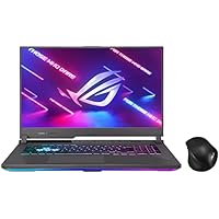 ASUS ROG Strix G17 (2022), 17.3″ (43.94 cms) FHD 360Hz/3ms, AMD Ryzen 7-6800H, RTX 3060 6GB Graphics, Gaming Laptop, G713RM-KH168WS + ASUS MW203 Wireless Silent Mouse (Black)