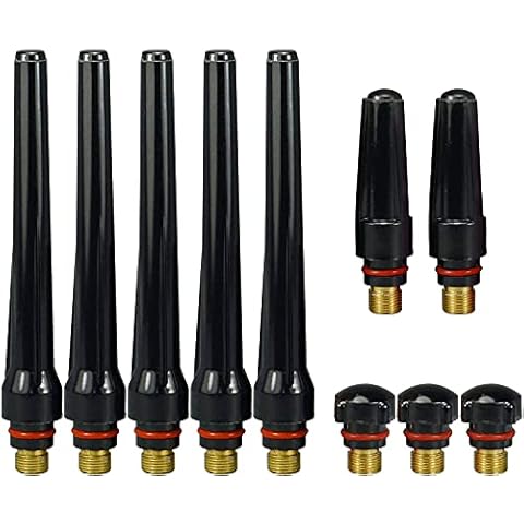 RIVERWELD TIG Back Cap Long 57Y02 57Y03 57Y04 Fit QQ300 PTA DB SR WP 17 18 26 TIG Welding Torch 10pcs Cover