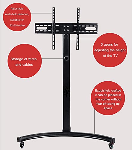 Soporte móvil para TV de 32 a 65 pulgadas con ruedas miniatura 4