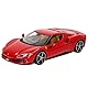 Bburago - Ferrari 296 GTB R&P - Realistisches Modellauto im Maßstab 1:18, Offizielle Ferrari-Lizenz, Empfohlenes Alter 3+ Jahre