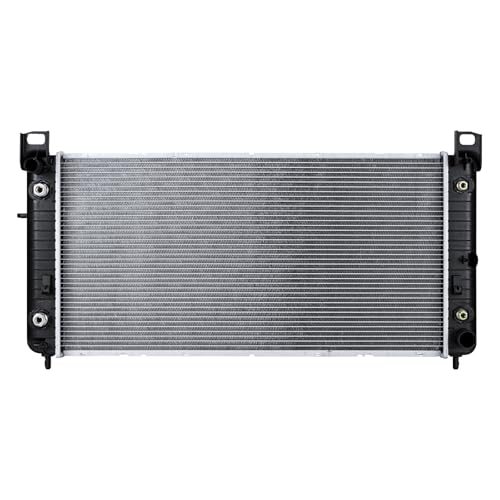 Autoexact 2370 Radiator Compatible with Chevy Silverado Suburban GMC Yukon Sierra Tahoe Escalade Hummer H2 4.3L 4.8L 5.3L 6.0L 6.2L Engine Radiator 34 with TOC & with EOC