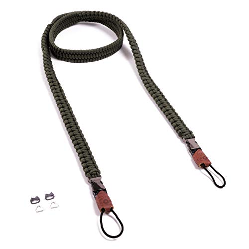 C-Rope Kameragurt THE TRAVELER handgeflochten aus Paracord, Schultergurt mit Schnellverschluss