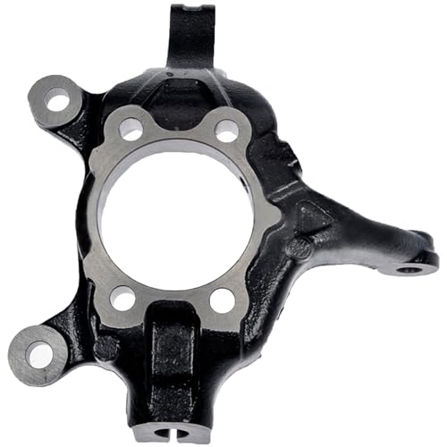 Image of Detroit Axle - Front Left Steering Knuckle for Nissan Sentra Juke Leaf NV200 Chevrolet City Express Driver Side Steering Knuckle Assembly 2015 2016 2017 Replacement