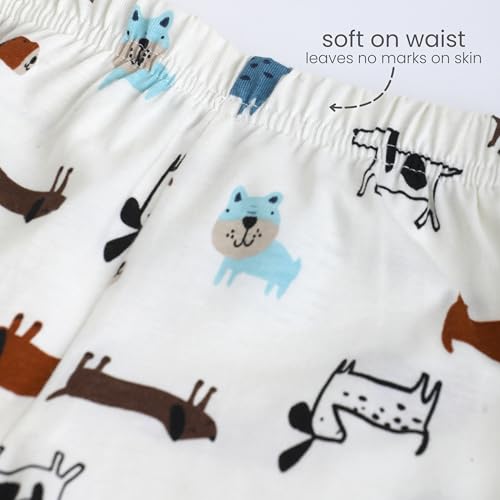 Image of The Boo Boo Club Pure 100% Cotton Baby Boy's & Baby Girl's Printed Shorts (Pack of 5)