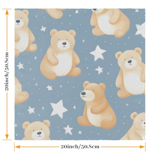 Servilletas de Tela Lavables Set x6 50.5x50.5 cm Animal Print miniatura 2