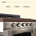 Gas Stove Knob Covers for Child Safety - 5 Pack Durable and Heat Resistant Oven Knob Covers for Baby Proofing Electric or Gas Stoves - Easy Install Clear View Stove Safety Knob Covers - Highcraft