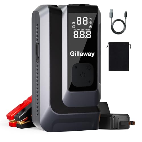 7-in-1 Jump Starter 6000A Car Jumper Starter Portable with 150PSI Portable Air...