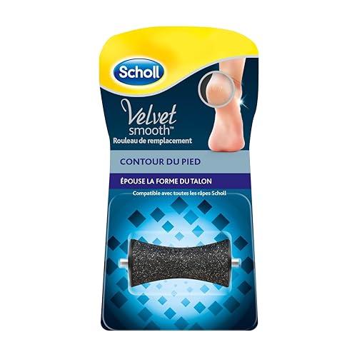 Scholl Rouleau De Remplacement Contour Du Pied - Élimine Corne Et Callosités, Compatible Avec Ponceuse Électrique Velvet Smooth, Recharge Scholl Pour Soins...