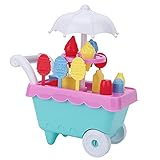 Toy de Carrito de Caramelos de Helados, Finge Juguetes de Juguete, Carro de Helado de Caramelo con de Cocina Interactivos para Niños para Niños de Más de 3 Años para Juego de (Música sin luz