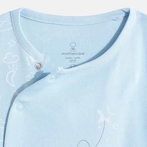 Image of Mothercare Baby Romper Sleepsuit Autumn Print Full Sleeve Pink