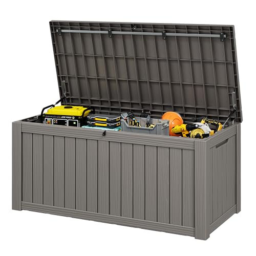 Image of Outdoor Storage Box Waterproof, 155 Gallon Deck Box For Patio Storage