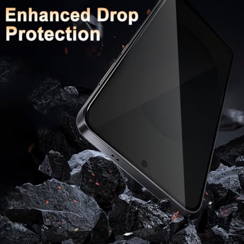 Image of STP FEEL Premium Grade Privacy Tempered Glass Screen Protector Guard Compatible For Realme P4 Lite 5G (6.8 Inch, Pack of 1) Full Edge to Edge Coverage Anti-Spy /Anti-Peeping 9H Hardness