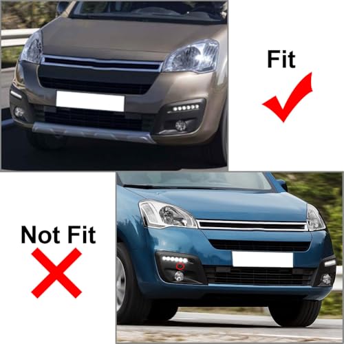Grille de protection phares antibrouillard Berlingo route et campagne