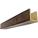 Ekena Millwork BMRS3C0120X100X264ZD 3-Sided (U Rough Sawn Endurathane Faux Wood Ceiling Beam, 12"W x 10"H x 22
