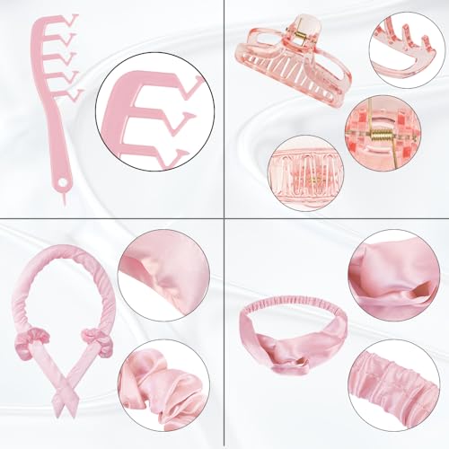Krullen zonder hitte, haarkrullers 's nachts, overnight heatless krulband, doe-het-zelf haarnoedel, haarkrullend haar zonder hitte, kapselset, voor lang gemiddeld haar, cadeau voor meisjes en vrouwen - Image 7