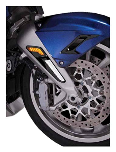 Ciro Goldstrike LED Fork Mounted NAV Lights for Gold Wing BLACK