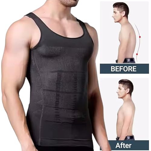 Shaperluv for Men, Shaperluv Tank 2.0 Mens Big and Tall, Compression Shirt Men, Lightweight, Breathable and Elastic3
