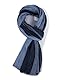 DAMILY Schal Herren Halstuch Herren Winter Schals Gestreiftes Halstücher Blau-Schwarz