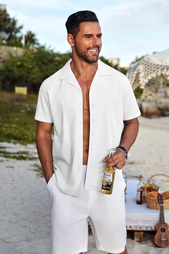 Chemise hawaïenne COOFANDY à manches courtes imprimée et fluide pour un look d'été décontracté - 2